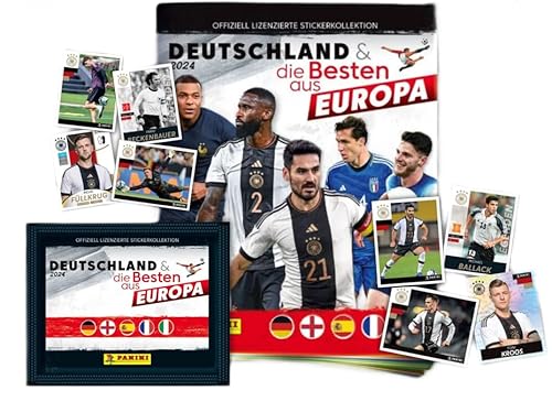 Panini Deutschland & die Besten aus Europa 2024 - Komplettsatz 290 Sticker + Leeralbum von Generisch