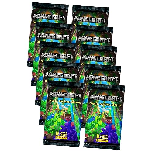 Panini Minecraft 3 Karten - Create Explore Survive Trading Cards (2023) - 10 Booster Sammelkarten von Generisch