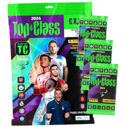 Panini Top Class Karten 2024 - Trading Cards - Sammelkarten - 1 Starter + 3 Booster von Generisch