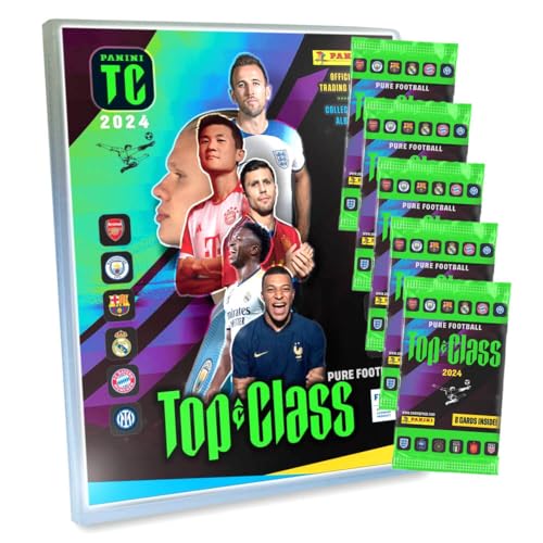 Panini Top Class Karten 2024 - Trading Cards - Sammelkarten - Auswahl (1 Mappe + 5 Booster) von Generisch