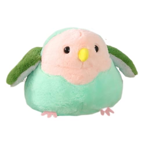Papageì Stofftier - 25 cm Nymphensittich Plüschfigur | Wellensittich Weiches Kissen | Süßes großes Vogelspielzeug, PP-Baumwollfüllung, für Schulranzen von Mädchen und Boys, einzigartiges Kuscheltier Papageì Stofftier - 25 cm Nymphensittich Plüschfigur | Wellensittich Weiches Kissen | Süßes großes Vogelspielzeug, PP-Baumwollfüllung, für Schulranzen von Mädchen und Boys, einzigartiges Kuscheltier von Generisch