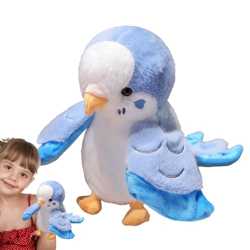 Papageienhandpuppe, Vogelhandpuppe - Realistischer Papageiengefüllter Tier | Handpuppen Vogel ausgestopftes Spielzeug für Kinder Rollenspiele Lehre für Mädchen von Generisch