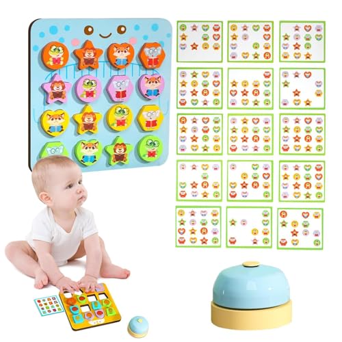 Passende Holzspielzeuge,Tierkinder Passende Spielzeuge,Lernpuzzle Formsortierpuzzle - Puzzle-Lernspiel aus für die Früherziehung für Kinder von Generisch