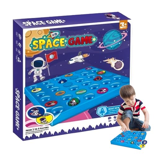 Passendes Brettspiel,Passendes Spiel Brettspiel - Rätselhaftes Spielbrett zum Thema Weltraum,Lernspielzeug, Denkspiel, Zwei-Spieler-Strategiespiel für Kinder und Erwachsene von Generisch