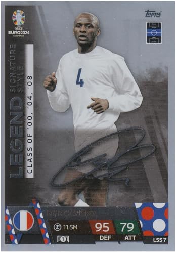 Patrick Vieira Legend Unterschrift Fußball Sammelkarte LSS 7 Signature Style Auto von Generisch