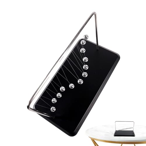 Pendelkugeln,Pendelkugeln für den Schreibtisch,12 Bälle Newtons Cradle Balance Balls Pendel, schwingende kinetische lustiges wissenschaftliches Lernzubehör, Physikspiel Pendelkugeln,Pendelkugeln für den Schreibtisch,12 Bälle Newtons Cradle Balance Balls Pendel, schwingende kinetische lustiges wissenschaftliches Lernzubehör, Physikspiel von Generisch