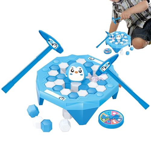 Penguin Ice Brettspiel - Gefrorene Puzzle -Strategie, Interactive Family Smash Toy | Arctic Knock Down Adventure, Skill Trap Tabletop Herbstspiel Für Kinder, Cool Playset Slide Iceberg Challenge Child Penguin Ice Brettspiel - Gefrorene Puzzle -Strategie, Interactive Family Smash Toy | Arctic Knock Down Adventure, Skill Trap Tabletop Herbstspiel Für Kinder, Cool Playset Slide Iceberg Challenge Child von Generisch
