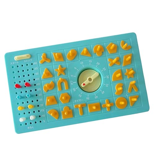 Perfection Game, Educational Shape Puzzles Toy, Two Players Game Popping Board Game with Timer, Fun and Interactive Puzzle for Kids, Ideal for 3-5 Years Old, Shape Recognition and Fine Motor Skills von Generisch