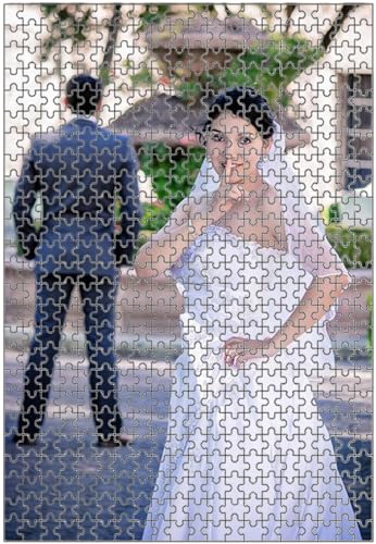 Personalisiert Puzzle Holz Selbst Gestalten 500 300 200 120 70 35 Teile,Fotopuzzle mit Eigenem Bild,Geschenke für Familie und Freunde (200 Teile) von Generisch