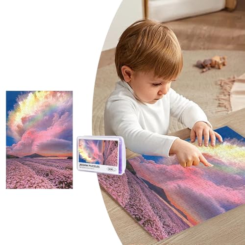 Personalisierte Foto Puzzle Kann Bilder und Text hinzufügen, Foto-Puzzle 300,500,1000 Teile/inkl. Verpackung/mit eigenem Bild Bedrucken Lassen, EIN Geschenk für Familie und Angehörige (A, 300PCS) von Generisch