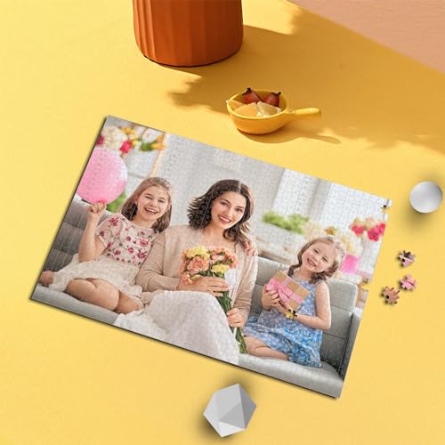 Personalisierte Hölzern Puzzle- Fotopuzzle 120 bis 1000 Teile, Personalisierte Geschenke - Dein Bild als Puzzle - Puzzle selbst gestalten (500 Teile) von Generisch