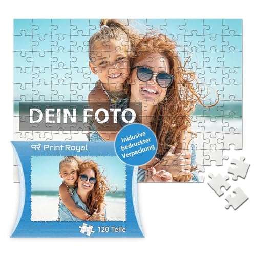 Personalisierte Hölzern Puzzle- Fotopuzzle 35 bis 500 Teile, Personalisierte Geschenke - Dein Bild als Puzzle - Puzzle selbst gestalten (120 Teile) von Generisch