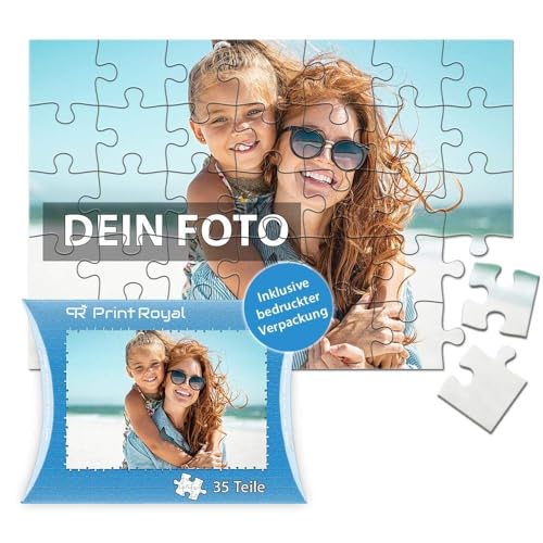 Personalisierte Hölzern Puzzle- Fotopuzzle 35 bis 500 Teile, Personalisierte Geschenke - Dein Bild als Puzzle - Puzzle selbst gestalten (35 Teile) von Generisch