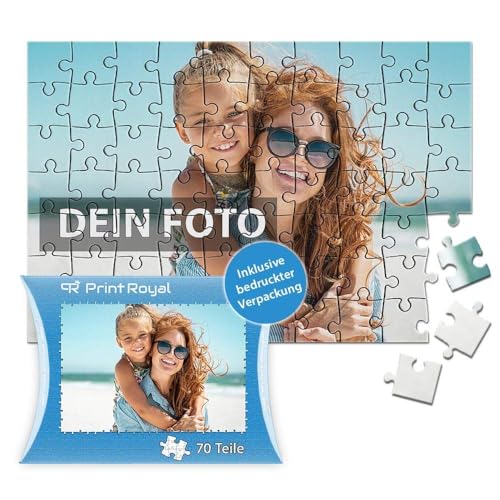 Personalisierte Hölzern Puzzle- Fotopuzzle 35 bis 500 Teile, Personalisierte Geschenke - Dein Bild als Puzzle - Puzzle selbst gestalten (70 Teile) von Generisch