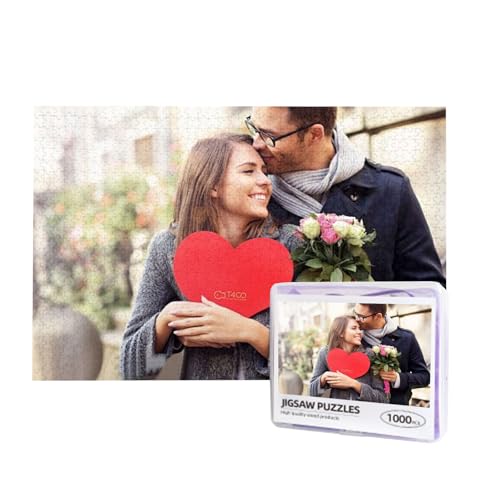 Personalisierte Holzpuzzle mit Eigenem Foto,Foto-Puzzle,Fotopuzzle selbst gestalten,1000 Teile Fotopuzzle individuell Bedrucken,Puzzle 300 bis 1000 Teile mit eigenem Bild erstellen von Generisch