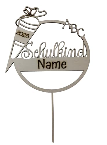 Personalisierter Tortenaufsatz für Einschulung 2025, Kuchendekoration, Holzoptik Personalisierter Tortenaufsatz für Einschulung 2025, Kuchendekoration, Holzoptik von Generisch
