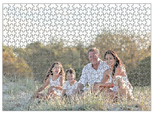 Personalisiertes Puzzle,Fotopuzzle mit Eigenem Bild, Puzzle 500 300 200 120 70 35 Teile,Puzzle Holz,Geschenke für Familie und Kinder (120 Teile) von Generisch