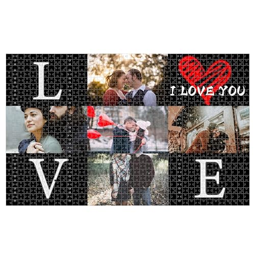 Personalisiertes Puzzle,Puzzle Mit Eigenem Foto,Gestalte Dein Individuelles Fotopuzzle für Geburtstage, Muttertag, Valentinstag & Hochzeiten - 120/500/1000 Teile (5 Bild, 1000 pcs) von Generisch