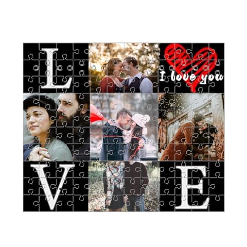 Personalisiertes Puzzle,Puzzle Mit Eigenem Foto,Gestalte Dein Individuelles Fotopuzzle für Geburtstage, Muttertag, Valentinstag & Hochzeiten - 120/500/1000 Teile (5 Bild, 120 pcs) von Generisch