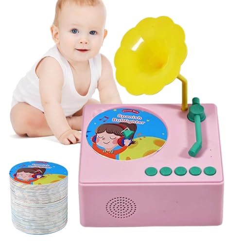 Phonograph-Spielzeug für Kinder, Geschichtenerzähl-Spielzeug, pädagogische Spieluhr, Kinder, Phonograph, Musikerziehung, Spielzeug, frühes Lernen, Phonograph, Kindermusikspielzeug, Lernspielzeug für von Generisch