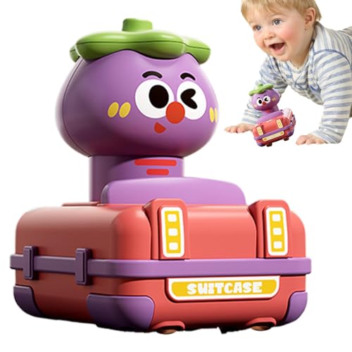 Pickup Toy Truck, zurückziehen LKW -Spielzeug,Nettes Cartoon -Form -Stunt -Auto mit Gemüsebild | Safe LKW -Spielzeug zum Geburtstag Neujahr Weihnachten Ostern Kinder von Generisch