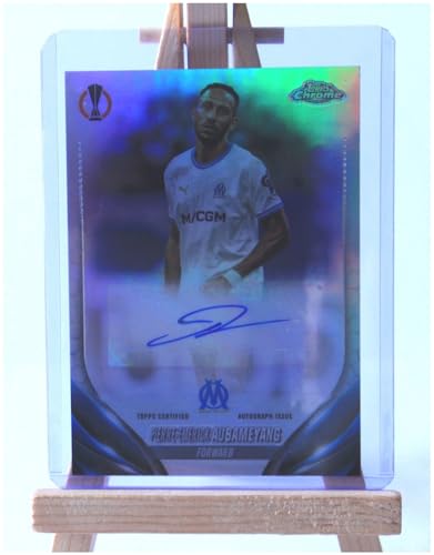 Pierre-Emerick Aubameyang Marseille Unterschrift Fußball Auto Karte Chrome CAPEA von Generisch