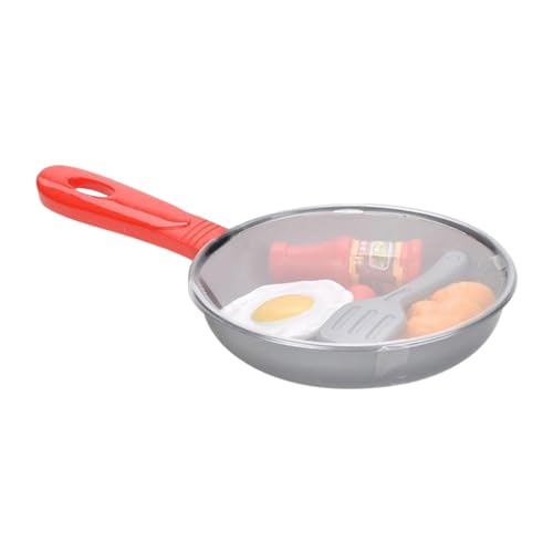 Kitchen Pan, Pretend Cooking Pan | Kinder Spielen Essensspielzeug - Pretend Camping Kochspielset, Spielpfannen, Utensilien, Kochgeschirr, Spielzeug, Spiellebensmittelset, Lerngeschenk für Mädchen von Generisch