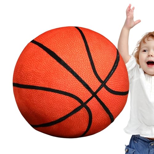 Plüsch-Basketballspielzeug,Plüsch-Basketballkissen,Weiches realistisches Stofftier Plüschtier - Kreatives Wurfkissen, niedliches Ball-Plüschtier, Flexibles Spielzeug für Sofa, Bett, Couch, Auto von Generisch