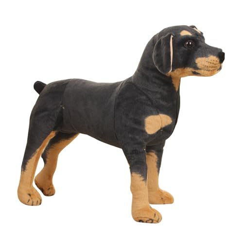 Plüschtier Hund Groß XXL Hund Kuscheltier Groß Stofftier Hund Plüschhund, Kuscheltier Hund Gross Plüsch Hund Stofftier, Kuscheltier Hund Groß Stoffhund Plush Toy, Hunde Plüschtier 50cm Black von Generisch