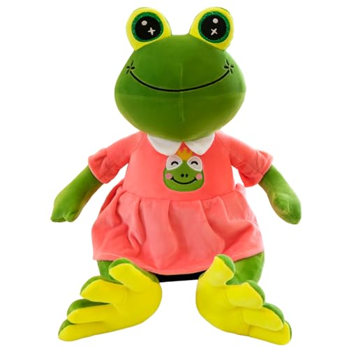 Plüschtier Puppe Toys Niedlich Frosch Flauschiges Stofftier Kawaii Spielzeug Cartoon Tiere Kissen Einschlafhilfe für Mädchen, Jungen & Babys Geschenk zum Kindertag von Generisch