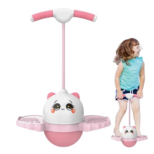 Pogo Stick – rutschfester Kinder-Pogo-Stick im Alter von 4–8 Jahren | Spring-Pogo-Stick mit leicht zu greifendem Griff | Pogo Jumper Ball | Pogo Toys Fitness-Hüpfball für den Innenbereich für Gleichge von Generisch