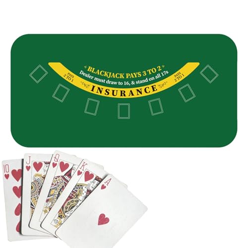 Poker-Tischdecke – Gummi-Poker-Tischmatte | Spieltisch-Abdeckungen, rutschfeste Holdem-Poker-Matte, Tischdecke, Poker-Tischplatte, Poker-Tischplatten für Poker, Poker von Generisch