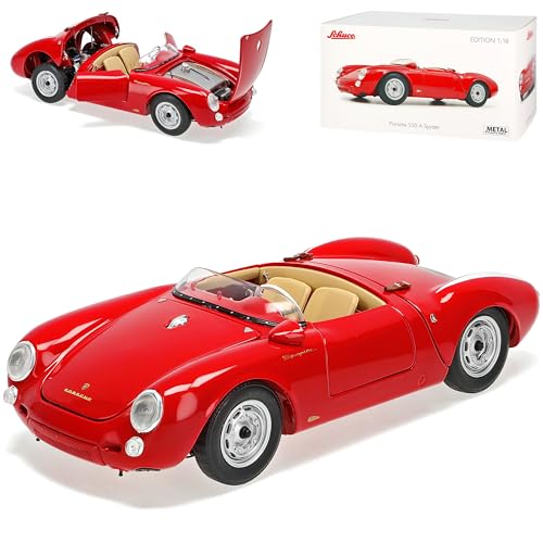 Porsche 550 A Spyder Cabrio Rot 1953-1957 1/18 Schuco Modell Auto Modell Auto von Generisch