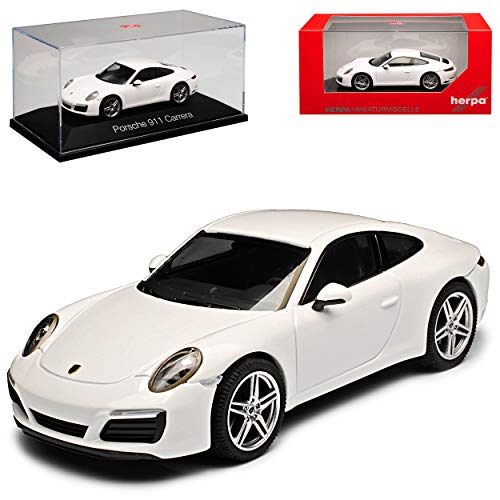 Porsche 911 991 Carrera Coupe Weiss Modell 2012-2019 Version ab Facelift 2015 1/43 Herpa Modell Auto Modell Auto von Generisch