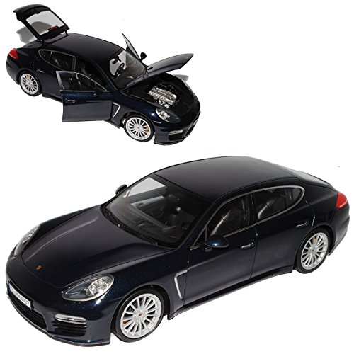 Generisch Porsche Panmera Turbo S Dunkel Blau Metallic Ab Facelift 2013 1/18 Minichamps Modell Auto von Generisch