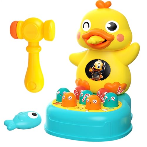 Pounding Duck Toy, Cartoon Hammer Game, Interactive Educational Toy, Funny Duck Game, Duck Activity Games, Kids Pounding Game, Educational Sound Toys, Pounding Toy for Girls 5.91x7.09x8.27 Inches von Generisch