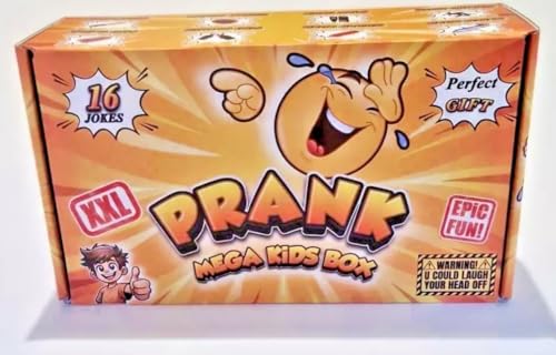 Prank - Mega Kids Box | Streiche für Kinder | Scherzartikel Set | Geschenk für Kinder| 16 lustige Streiche von Generisch