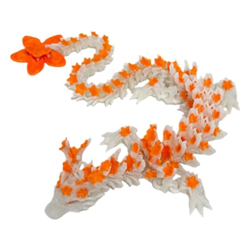 Printed Articulated Dragon Toy, Glowing Dragon Toy, Flexible Dragon Sculpture, Three-Dimensional Dragon Toy, Glowing In The Dark Dragon, Flexible Joints Dragon Toy, Dragon Sculpture For Kids von Generisch