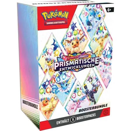 Prismatische Entwicklungen Booster Bundle | Pokemon | Schatztruhe Versandschutz von Generisch