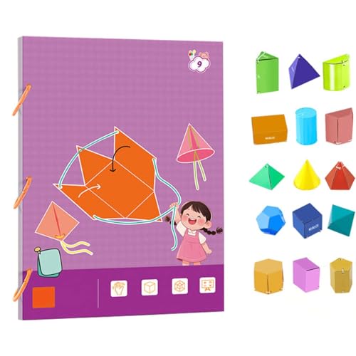 Pull String 3D Geometry Learning Book,Pull String 3D Geometrie Lernbuch,Lehren Volumen & Oberfläche Formeln,mit Geometrischem Modell,3D-Geometrie-Lernbuch mit Zugschnur,für Jungen und Mädchen (#1) Pull String 3D Geometry Learning Book,Pull String 3D Geometrie Lernbuch,Lehren Volumen & Oberfläche Formeln,mit Geometrischem Modell,3D-Geometrie-Lernbuch mit Zugschnur,für Jungen und Mädchen (#1) von Generisch
