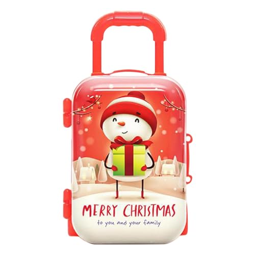 Puppen-Reisekoffer – Puppenrollgepäck Koffer Rucksack | Puppen-Rucksack Weihnachtsspielzeug | Dekoration Süßigkeiten Münzboxen | Kreative Spardose Süßigkeiten Münzboxen für Puppenzubehör Radiergummi von Generisch