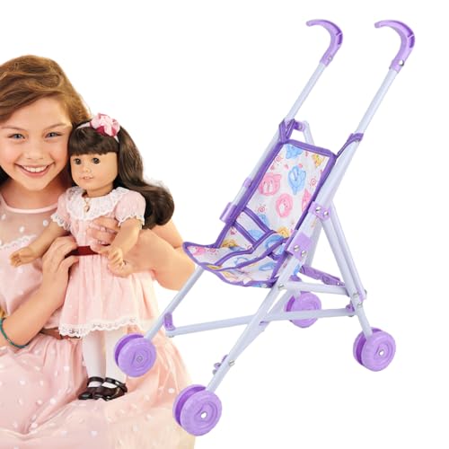 Puppenbuggy, Leichter Puppenwagen für Kinder, Baby-Born Puppenwagen, Kinder-Baby-Puppen-Kinderwagen, für Rollenspiele, fantasievolles Spielen, Geschenk für Babys Puppenbuggy, Leichter Puppenwagen für Kinder, Baby-Born Puppenwagen, Kinder-Baby-Puppen-Kinderwagen, für Rollenspiele, fantasievolles Spielen, Geschenk für Babys von Generisch
