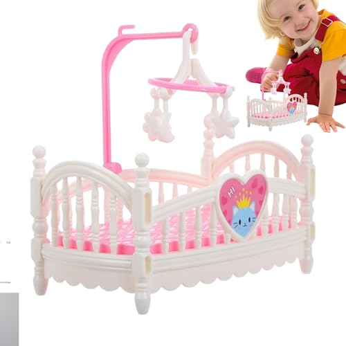 Puppenhaus Schlafzimmermöbel - Puppenwiege Babybett,Dekoratives Spielzeug Für Rollenspiele, Fotografie & Familienaktivitäten Puppenhaus Schlafzimmermöbel - Puppenwiege Babybett,Dekoratives Spielzeug Für Rollenspiele, Fotografie & Familienaktivitäten von Generisch