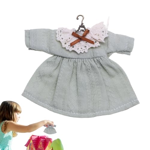 Puppenkleidung, Cartoon-Puppenkleidung, Mini-Kleidung für kleine Stofftiere, Miniatur-Kleid-Outfit, kleines Haus-Zubehör Puppenkleidung, Cartoon-Puppenkleidung, Mini-Kleidung für kleine Stofftiere, Miniatur-Kleid-Outfit, kleines Haus-Zubehör von Generisch