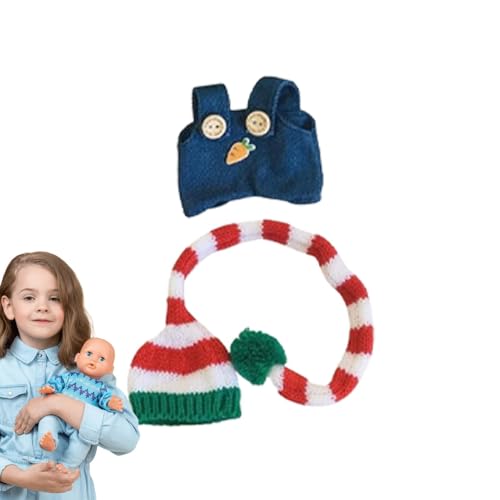 Puppenkleidung für Babys, Kleidung für Kuscheltiere | Babypuppenzubehör 17 cm Plüschpuppenkleidung | Puppenoutfit, Puppenkostüme für den Alltag, besondere Feste, Thementreffen von Generisch