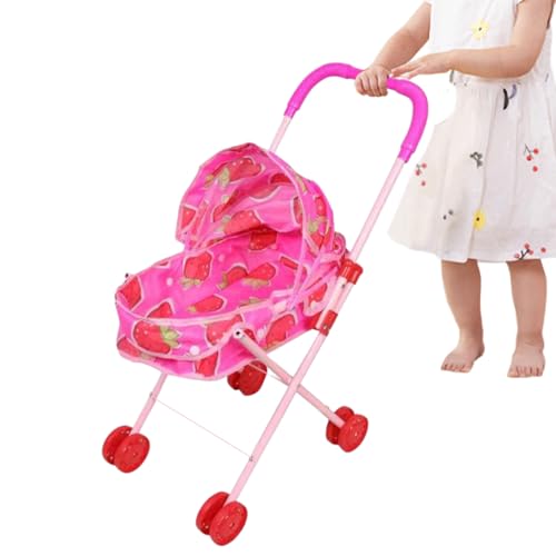 Puppenwagen | Realistischer Kinderwagen Mit Sonnenschutz - Klappbarer Kinderwagen,Für Babys Mädchen Haus Reise Geburtstag Schule Outdoor Puppenwagen | Realistischer Kinderwagen Mit Sonnenschutz - Klappbarer Kinderwagen,Für Babys Mädchen Haus Reise Geburtstag Schule Outdoor von Generisch
