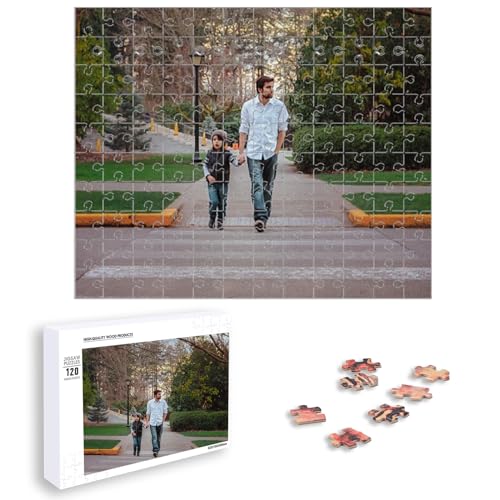 Puzzle 1000/500/120 Teile Erwachsene,Personalisierte Puzzle,Puzzle Mit Ihren Eigenen Fotos Gestaltet, Puzzle Zum Selber Gestalten (25cm×20cm) von Generisch