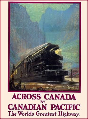 Puzzle 1000 Teile Across Canada by Canadian Pacific Railroad Train Travel Advertisement Print Wall Art Wooden Puzzle Toys Games for Adults Children Kids Teenager Gift von Generisch