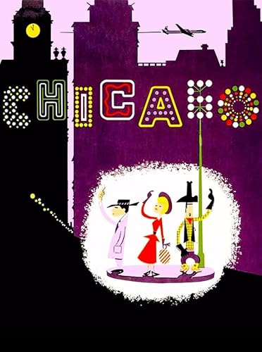 Puzzle 1000 Teile Chicago Illinois Chi Town Air Vereinigte Staaten Amerika Reise Werbung Druck Wandkunst Holzpuzzle Spielzeug Spiele für Erwachsene Kinder Kinder Jugendliche Geschenk von Generisch