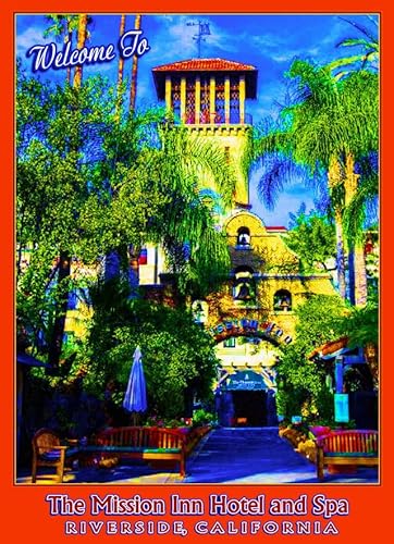 Puzzle 1000 Teile The Mission Inn Riverside California United States Travel Advertisement Print 2 Wall Art Wooden Puzzle Toys Games for Adults Children Kids Teens Gift von Generisch